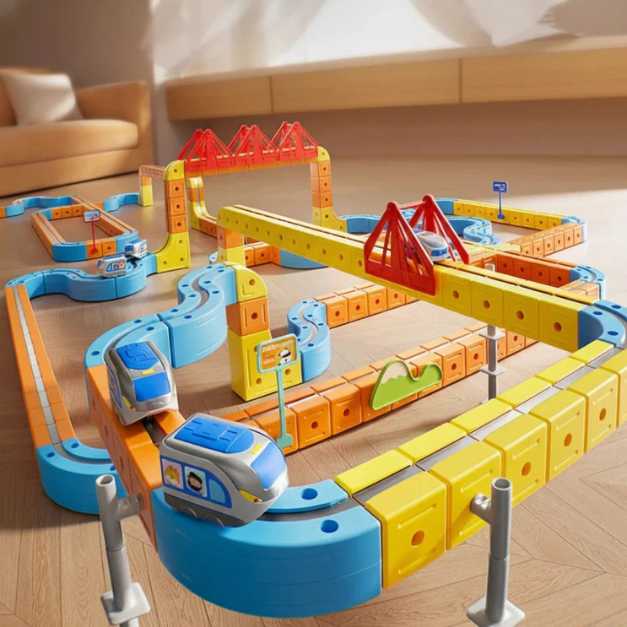 Pista Magnética Modular Educativa (150 PCS)