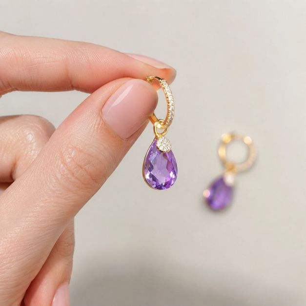 ARETES VIOLETA